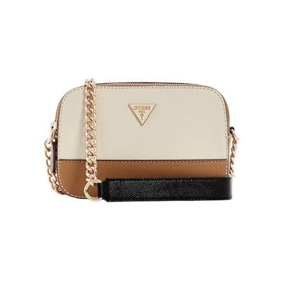 GUESS Sac bandoulière Noelle II Crossbody Camera Bag Tan Multi crème GUESS Sac bandoulière Noelle II Crossbody Camera Bag Tan Multi crème