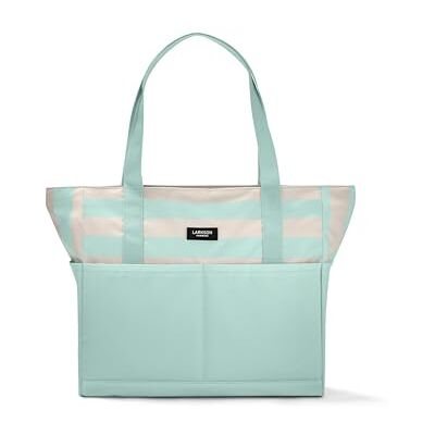 LARKSON Linn Sac de plage pour homme et femme Grand sac fourre-tout avec compartiments pour la plage, la piscine, les vacances – avec fermeture éclair – Léger et hydrofuge LARKSON Linn Sac de plage pour homme et femme Grand sac fourre-tout avec compartiments pour la plage, la piscine, les vacances – avec fermeture éclair – Léger et hydrofuge