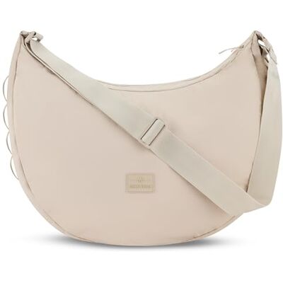 Johnny Urban Kaia Sac à bandoulière rembourré en forme de croissant de lune en nylon pour homme et femme Sac à bandoulière avec sangle réglable Hydrofuge Johnny Urban Kaia Sac à bandoulière rembourré en forme de croissant de lune en nylon pour homme et femme Sac à bandoulière avec sangle réglable Hydrofuge