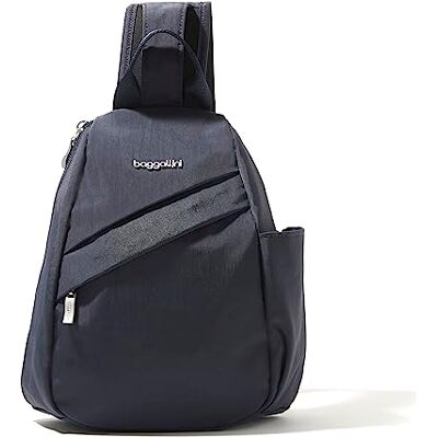 Baggallini Medium Sling Sac à dos à bandoulière moyen Femme (lot de 1), Bleu Marine, Taille unique, Écharpe moyenne Baggallini Medium Sling Sac à dos à bandoulière moyen Femme (lot de 1), Bleu Marine, Taille unique, Écharpe moyenne