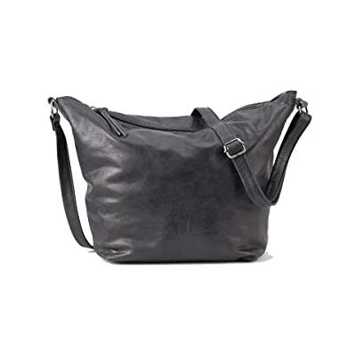 BIBA Sac à Main pour Femme de Cuir Véritable, Sac à Bandoulière Leather Utah Cream Out UTC2LO, Manche Bandoulière, Fermeture Zippée, Cuir de Vachette Véritable, Noir BIBA Sac à Main pour Femme de Cuir Véritable, Sac à Bandoulière Leather Utah Cream Out UTC2LO, Manche Bandoulière, Fermeture Zippée, Cuir de Vachette Véritable, Noir