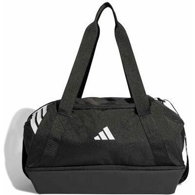 adidas Mixte Tiro Duffle Bag Small With Bottom Compartment Duffel Bag, black/white, One size adidas Mixte Tiro Duffle Bag Small With Bottom Compartment Duffel Bag, black/white, One size