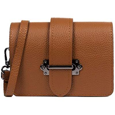 FIRENZE ARTEGIANI Camelia Sac à bandoulière pour femme en cuir véritable Dollaro. Sac à bandoulière pour femme. Made in Italy. Vera Pelle Italiana.18 x 6 x 13 cm FIRENZE ARTEGIANI Camelia Sac à bandoulière pour femme en cuir véritable Dollaro. Sac à bandoulière pour femme. Made in Italy. Vera Pelle Italiana.18 x 6 x 13 cm