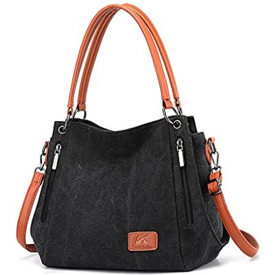 NICOLE & DORIS Sac a Main Femme Simple Fourre-tout Sacs Toile Sacs portés épaule Grand Sac Bandouliere Sac avec Bandoulière réglable Hobo Sacs Shopping Voyage NICOLE & DORIS Sac a Main Femme Simple Fourre-tout Sacs Toile Sacs portés épaule Grand Sac Bandouliere Sac avec Bandoulière réglable Hobo Sacs Shopping Voyage