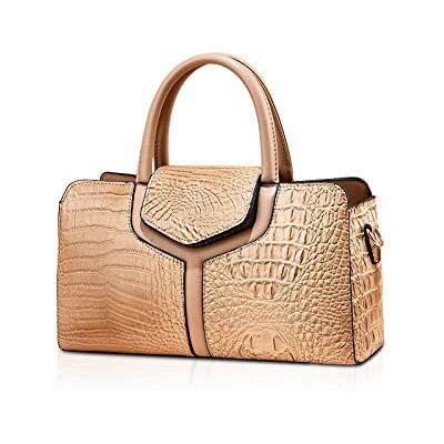NICOLE & DORIS Sacs à main en crocodile pour femme avec poignée supérieure, sacs fourre-tout de taille moyenne, sac à bandoulière en cuir PU, sac à main pour femme, sac à main sacoche, sac d'occasion NICOLE & DORIS Sacs à main en crocodile pour femme avec poignée supérieure, sacs fourre-tout de taille moyenne, sac à bandoulière en cuir PU, sac à main pour femme, sac à main sacoche, sac d'occasion