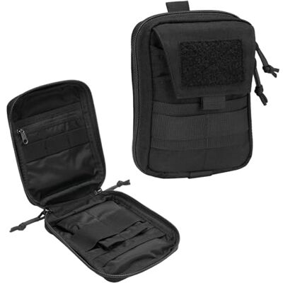 Elitegroup Pochette Admin Molle Sac EDC Militaire Sacoche Tactique Molle Sac Banane Multifonction(BLK) Elitegroup Pochette Admin Molle Sac EDC Militaire Sacoche Tactique Molle Sac Banane Multifonction(BLK)