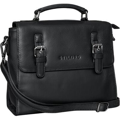 STILORD "Estelle" Sac à Main Femme Cuir Chic et Élégant Fashion Sac à Bandoulière Vintage Sacoche Femmes Satchel Bag en Cuir Véritable Couleur:noir STILORD "Estelle" Sac à Main Femme Cuir Chic et Élégant Fashion Sac à Bandoulière Vintage Sacoche Femmes Satchel Bag en Cuir Véritable Couleur:noir