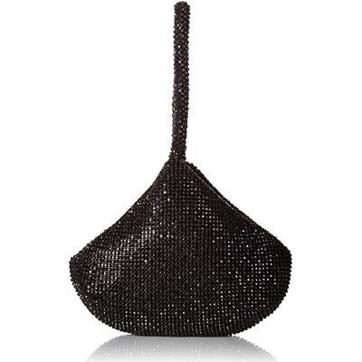 Jessica McClintock Staci Sac à main de soirée en maille pour femme, taille unique, Noir, One Size, Staci Pochette de poignet en maille Jessica McClintock Staci Sac à main de soirée en maille pour femme, taille unique, Noir, One Size, Staci Pochette de poignet en maille