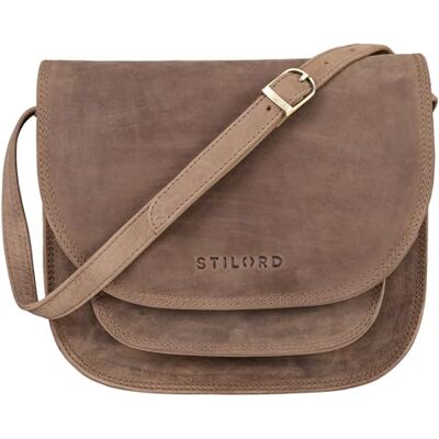 STILORD "Willow" Sac à Main Bandoulière Femme Cuir Vintage Petit Sacoche pour Dames Crossbody Bag Sac de Soirée Taille M Couleur:marron moyen STILORD "Willow" Sac à Main Bandoulière Femme Cuir Vintage Petit Sacoche pour Dames Crossbody Bag Sac de Soirée Taille M Couleur:marron moyen