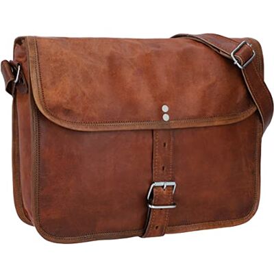 Gusti Leder Gusti Cuir Nature Sac à Main „Andy 11" Sac à bandoulière Besace Pratique Vintage Taille Moyenne Unisexe en Cuir de chèvre Marron M6 Gusti Leder Gusti Cuir Nature Sac à Main „Andy 11" Sac à bandoulière Besace Pratique Vintage Taille Moyenne Unisexe en Cuir de chèvre Marron M6