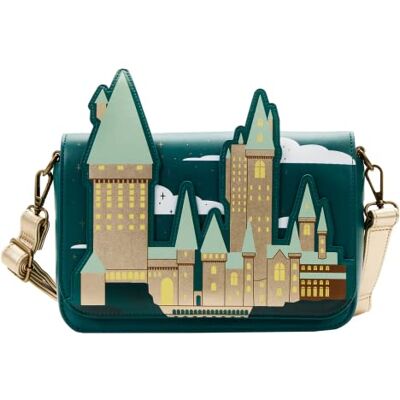 Loungefly Harry Potter Golden Hogwarts Sac à bandoulière avec pochette Multicolore Loungefly Harry Potter Golden Hogwarts Sac à bandoulière avec pochette Multicolore
