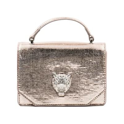 PLEIN SPORT Mini Shoulder Lime, Handbag unisexe adulte, Silver, argent PLEIN SPORT Mini Shoulder Lime, Handbag unisexe adulte, Silver, argent