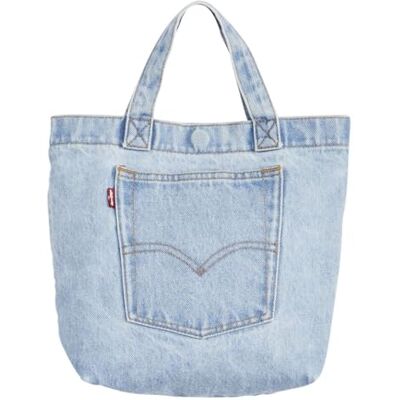 Levi's Mini sacs fourre-tout à poche arrière pour femme, indigo océan délavé 12, Os Levi's Mini sacs fourre-tout à poche arrière pour femme, indigo océan délavé 12, Os