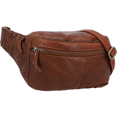 Gusti Leder Gusti Freya Sac banane en cuir pour homme et femme, Marron 2., Taille unique, rétro Gusti Leder Gusti Freya Sac banane en cuir pour homme et femme, Marron 2., Taille unique, rétro