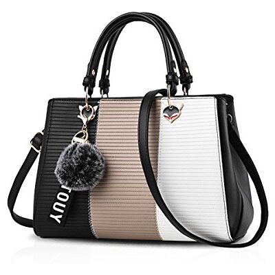NICOLE & DORIS 2024 Nouveau Sac à Main Femme Sacs Portés Main Mode Sac Bandoulière Élégant Sac Epaule Sacoche Femme Sac à Poignée Supérieure avec Pom Poms NICOLE & DORIS 2024 Nouveau Sac à Main Femme Sacs Portés Main Mode Sac Bandoulière Élégant Sac Epaule Sacoche Femme Sac à Poignée Supérieure avec Pom Poms