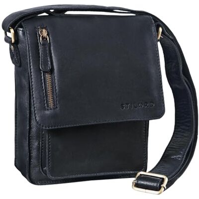STILORD "Finn" Petite Sac a Bandouliere pour Hommes Vintage Sacoche Sac Messager Besace Sac Épaule Cuir de Buffle Véritable Couleur:cognac brun clair STILORD "Finn" Petite Sac a Bandouliere pour Hommes Vintage Sacoche Sac Messager Besace Sac Épaule Cuir de Buffle Véritable Couleur:cognac brun clair