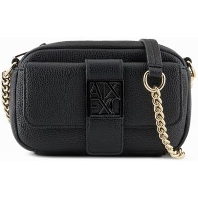 Giorgio Armani Exchange Susy Soft Crossbody pour femme, noir, taille unique Giorgio Armani Exchange Susy Soft Crossbody pour femme, noir, taille unique