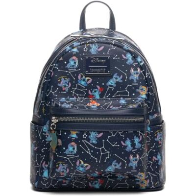 Loungefly Disney Lilo & Stitch Zodiac Sac à dos pour femme Imprimé phosphorescent Loungefly Disney Lilo & Stitch Zodiac Sac à dos pour femme Imprimé phosphorescent
