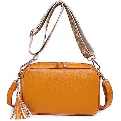 FANDARE Sac à bandoulière ultra léger en cuir synthétique pour femme, sac seau à main pour l'extérieur, l'entraînement, les voyages, le shopping avec deux sangles d'épaule FANDARE Sac à bandoulière ultra léger en cuir synthétique pour femme, sac seau à main pour l'extérieur, l'entraînement, les voyages, le shopping avec deux sangles d'épaule