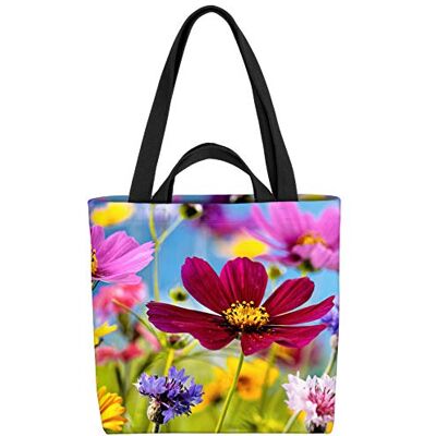 VOID Sac de shopping en forme de champs d'été 33 x 33 x 14 cm, 15 l, multicolore, XXL, Décontracté VOID Sac de shopping en forme de champs d'été 33 x 33 x 14 cm, 15 l, multicolore, XXL, Décontracté