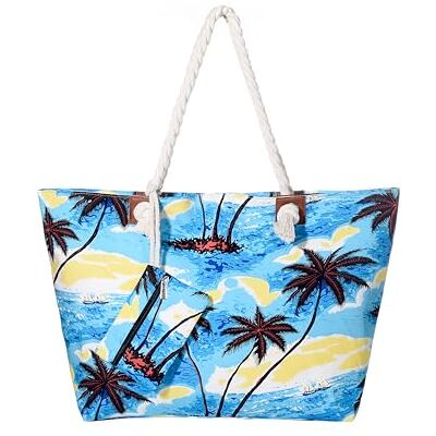 DonDon Grand sac de plage hydrofuge à fermeture éclair Rétro chic des années 90 DonDon Grand sac de plage hydrofuge à fermeture éclair Rétro chic des années 90