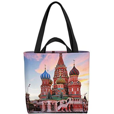 VOID Moscou Sac de courses Rouge 33 x 33 x 14 cm 15 l, multicolore, XXL, décontracté VOID Moscou Sac de courses Rouge 33 x 33 x 14 cm 15 l, multicolore, XXL, décontracté