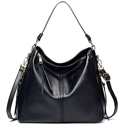 FANDARE Femmes Sac à Main Sac à Bandouliere Sac portés Main en PU Cuir Fille Sac D'épaule Sac Fourre Grand Sacoche Sacs de Plage Cabas Voyage Multifonctionnel Messenger Bag, Noir, L FANDARE Femmes Sac à Main Sac à Bandouliere Sac portés Main en PU Cuir Fille Sac D'épaule Sac Fourre Grand Sacoche Sacs de Plage Cabas Voyage Multifonctionnel Messenger Bag, Noir, L