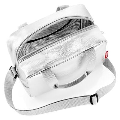 reisenthel coolerbag-to-go Petit sac isotherme à suspendre Idéal pour les pique-niques, le bureau et les déplacements, Argenté craquelé, Régulier, Moderne reisenthel coolerbag-to-go Petit sac isotherme à suspendre Idéal pour les pique-niques, le bureau et les déplacements, Argenté craquelé, Régulier, Moderne