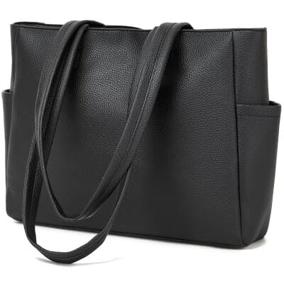 Miss Lulu Sac Cabas Femme Grand Sac à Main Zippé Épaule Travail Shopping Grand cabas zippé 11 L avec 2 poches latérales, poche intérieure, PVC résistant à l’eau et longues anses confortables Miss Lulu Sac Cabas Femme Grand Sac à Main Zippé Épaule Travail Shopping Grand cabas zippé 11 L avec 2 poches latérales, poche intérieure, PVC résistant à l’eau et longues anses confortables