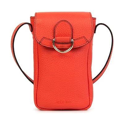 Kate Lee Sac en Cuir Pochette téléphone Zelie Corail, Femme, Corail Kate Lee Sac en Cuir Pochette téléphone Zelie Corail, Femme, Corail