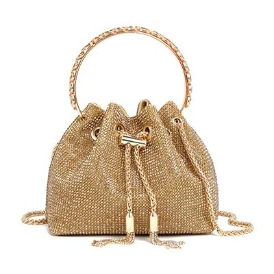 AKDJGFP Sacs à main à strass pour femme Sac à main à bandoulière Sac à main à paillettes Sac seau pour dîner AKDJGFP Sacs à main à strass pour femme Sac à main à bandoulière Sac à main à paillettes Sac seau pour dîner