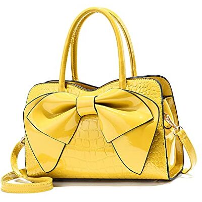 NICOLE & DORIS Sac à Main Femme Tendance Sac à Bandoulière en Cuir Verni Sacs Portés Main Chic Sac Pochette Sac Besace NICOLE & DORIS Sac à Main Femme Tendance Sac à Bandoulière en Cuir Verni Sacs Portés Main Chic Sac Pochette Sac Besace