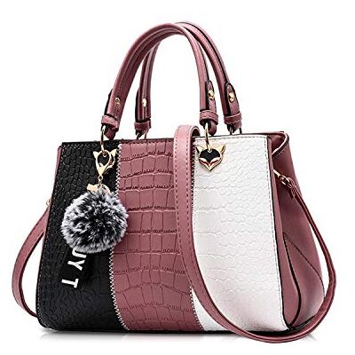 NICOLE & DORIS 2024 Nouveau Sac à Main Femme Sacs Portés Main Mode Sac Bandoulière Élégant Sac Epaule Sacoche Femme Sac à Poignée Supérieure avec Pom Poms NICOLE & DORIS 2024 Nouveau Sac à Main Femme Sacs Portés Main Mode Sac Bandoulière Élégant Sac Epaule Sacoche Femme Sac à Poignée Supérieure avec Pom Poms