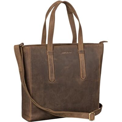 STILORD "Rachel" Sac Tote Bag Femme Cuir Vintage Sac à Bandoulière Grand Sac à Main Shopper Femmes XL Cuir Véritable Couleur:marron moyen STILORD "Rachel" Sac Tote Bag Femme Cuir Vintage Sac à Bandoulière Grand Sac à Main Shopper Femmes XL Cuir Véritable Couleur:marron moyen