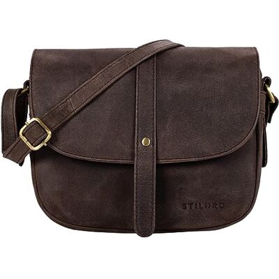 STILORD "Kira" Sac à Main en Cuir pour Femme Sac à Bandoulière Vintage Petite Besace Sac à l'Épaule Sorties Soirées Shopping Couleur:Cognac Marron STILORD "Kira" Sac à Main en Cuir pour Femme Sac à Bandoulière Vintage Petite Besace Sac à l'Épaule Sorties Soirées Shopping Couleur:Cognac Marron