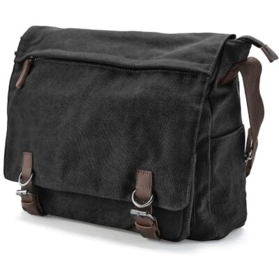 Trendhim Bag Messenger Sacoche en toile pour ordinateur portable en matériaux durables Design danois Convient à un ordinateur de 16" Gris Trendhim Bag Messenger Sacoche en toile pour ordinateur portable en matériaux durables Design danois Convient à un ordinateur de 16" Gris