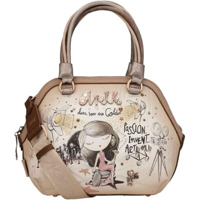 Anekke Sac Bowling en Polyester Poignée Courte, Bandoulière et Fermeture Éclair 3 Compartiments Accessoires pour Femme Dimensions : 32 x 22 x Anekke Sac Bowling en Polyester Poignée Courte, Bandoulière et Fermeture Éclair 3 Compartiments Accessoires pour Femme Dimensions : 32 x 22 x