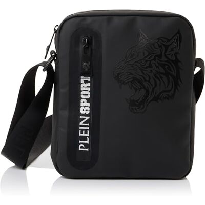 PLEIN SPORT Reporter Seattle, Handbag unisexe adulte, noir, noir PLEIN SPORT Reporter Seattle, Handbag unisexe adulte, noir, noir