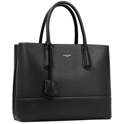 David Jones Grand Sac à Main Femme Elegant Sac PU Style Cuir Véritable Cabas Fourre-Tout à 2 Compartiments Poches Multiples Ville Travail Porté Epaule Bandoulière Mode Chic David Jones Grand Sac à Main Femme Elegant Sac PU Style Cuir Véritable Cabas Fourre-Tout à 2 Compartiments Poches Multiples Ville Travail Porté Epaule Bandoulière Mode Chic