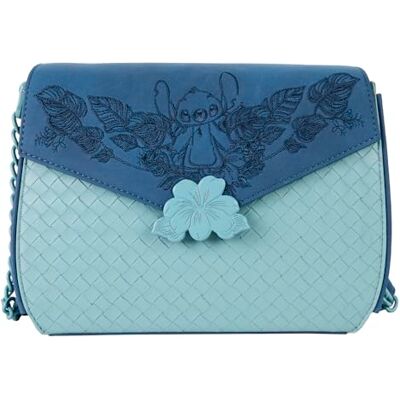 Loungefly Disney Stitch Sac à bandoulière brodé Loungefly Disney Stitch Sac à bandoulière brodé