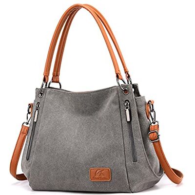NICOLE & DORIS Sac a Main Femme Simple Fourre-tout Sacs Toile Sacs portés épaule Grand Sac Bandouliere Sac avec Bandoulière réglable Hobo Sacs Shopping Voyage NICOLE & DORIS Sac a Main Femme Simple Fourre-tout Sacs Toile Sacs portés épaule Grand Sac Bandouliere Sac avec Bandoulière réglable Hobo Sacs Shopping Voyage