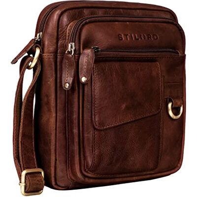 STILORD "Ryan" Sac Croisé pour Hommes Cuir Véritable Sacoche Bandoulière Vintage Petit Sac pour iPad 9,7 Pouces Sacs à Bandoulière Couleur:noir STILORD "Ryan" Sac Croisé pour Hommes Cuir Véritable Sacoche Bandoulière Vintage Petit Sac pour iPad 9,7 Pouces Sacs à Bandoulière Couleur:noir