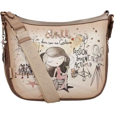 Anekke Grand sac à bandoulière en similicuir pour femme avec sangle réglable et fermetures éclair 3 compartiments Accessoires et accessoires Dimensions : 33 x 25 x 10 cm, multicolore Anekke Grand sac à bandoulière en similicuir pour femme avec sangle réglable et fermetures éclair 3 compartiments Accessoires et accessoires Dimensions : 33 x 25 x 10 cm, multicolore