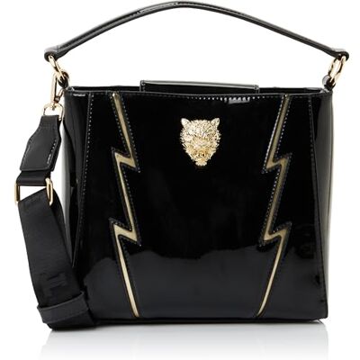 PLEIN SPORT Medium Tote Heidi, Handbag Mixte Adulte, Black-Gold, Noir-or PLEIN SPORT Medium Tote Heidi, Handbag Mixte Adulte, Black-Gold, Noir-or