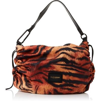 PLEIN SPORT Medium Hobo Alexia, Handbag unisexe adulte, naturel, naturel PLEIN SPORT Medium Hobo Alexia, Handbag unisexe adulte, naturel, naturel