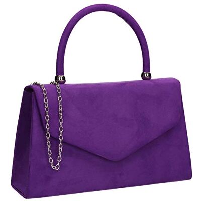 SwankySwans Kendall Pochette en daim pour femme, violet, taille unique SwankySwans Kendall Pochette en daim pour femme, violet, taille unique