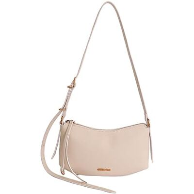 Introti Sac à bandoulière décontracté en cuir synthétique pour femmes, grande capacité, sac à bandoulière Y2K, couleur unie, sac vintage pour le shopping, Style B, 260x150x80MM Introti Sac à bandoulière décontracté en cuir synthétique pour femmes, grande capacité, sac à bandoulière Y2K, couleur unie, sac vintage pour le shopping, Style B, 260x150x80MM