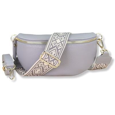 Blade Sac banane doré pour femme en cuir véritable, sac banane élégant pour femme avec 2 larges ceintures à motifs et en cuir amovibles et réglables, sac bandoulière pour femme, sac de poitrine de Blade Sac banane doré pour femme en cuir véritable, sac banane élégant pour femme avec 2 larges ceintures à motifs et en cuir amovibles et réglables, sac bandoulière pour femme, sac de poitrine de