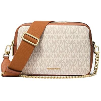 Michael Kors Bryant Medium Double Zip Chain Camera Crossbody Bag Sac à bandoulière Femme (lot de 1) Michael Kors Bryant Medium Double Zip Chain Camera Crossbody Bag Sac à bandoulière Femme (lot de 1)