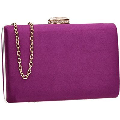 SwankySwans Surrey Pochette élégante en velours pour femme, violet, taille unique SwankySwans Surrey Pochette élégante en velours pour femme, violet, taille unique